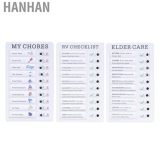 Hanhan Kids Chore Chart Recyclable Detachable Chore Chart Memo Boards for Family for Office