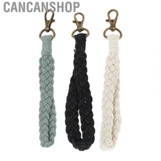 Cancanshop Macrame Keychains  Boho Keychain Black Coating  for Gift for Car Key