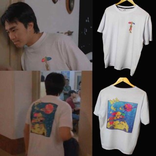 POPULAR QZ เสื้อยืดแขนสั้น พิมพ์ลายฟิล์มสตีเฟ่น สไตล์ฮ่องกง ขนาดใหญ่ 5 จุด สําหรับผู้ชาย 2021 s5.17