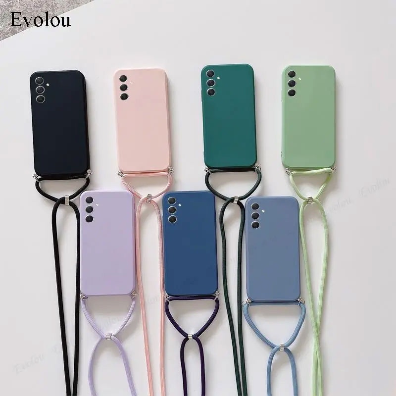 สําหรับoppo Reno 12 Pro 12F 11FกรณีCrossbodyสร้อยคอสายLanyardซิลิโคนสําหรับReno 11 Pro 10 9 Pro Plus Matte Cover