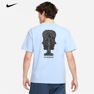 Nike SPORTSWEAR เสื้อยืดแขนสั้น ผ้าฝ้ายถัก ทรงหลวม ใส่สบาย สําหรับผู้ชาย ผู้หญิง DQ1005