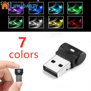 Lumiparty โคมไฟ Led อเนกประสงค์ เปลี่ยนสีได้ 6 สี ชาร์จ Usb อุปกรณ์เสริม สําหรับติดตกแต่งภายในรถยนต์