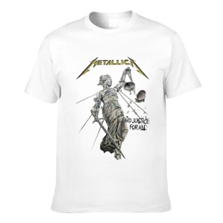 ขายดี เสื้อยืด ผ้าฝ้าย พิมพ์ลาย Metallica And Justice แฟชั่นฤดูร้อน คุณภาพดี สําหรับพ่อ พ่อ คุณพ่อ 393172