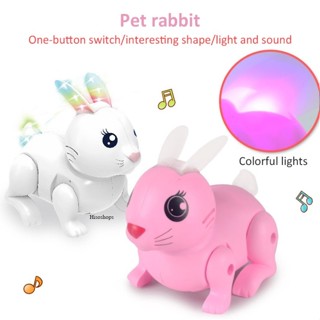 Rabbit Lovely Toys น้องกระต่ายน้อย กระต่ายกระโดด หูเรืองแสงได้ ของเล่นใส่ถ่านมีเสียงเพลงมีไฟสุดแสนน่ารัก