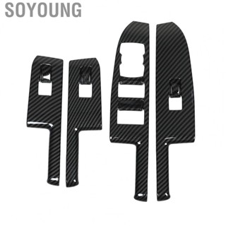 Soyoung Window Lift Switch Cover  Easy Clean Stylish Door Window Switch Panel Trim  for LHD Pickup