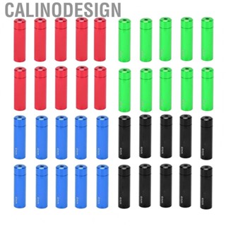 Calinodesign 10pcs 4/5mm Mountain Road Bike Bicycle Brake Gears Outer Cable End Caps Tips Crimps Shift Derailleur Cable Wire Tip Housing