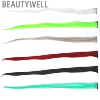 Beautywell Bright Color Hair Extensions Hairpiece Straight Hairpiece  For Cosplay