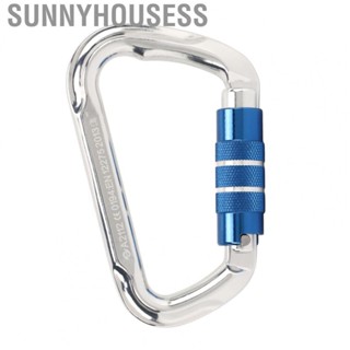 Sunnyhousess Carabiner   D Carabiner Strong Bearing  Easy Carrying Strong Automatic Nut Design  for Mountain Climbing