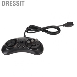 Dressit Portable Gamepad  ABS Gamepad Controller Round Disc Directional Buttons 9 Pin 16Bit Classic  for Game Playing