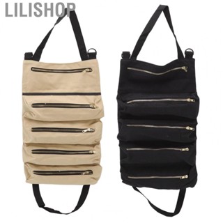 Lilishop Roll Up Tools Pouch  Zipper Design Hanging Car Storage Bag  for Outdoor