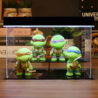 ตุ๊กตาฟิกเกอร์ PVC ขยับข้อต่อได้ รูปเต่านินจา TMNT สําหรับเด็ก วัยรุ่น 4 ชิ้น