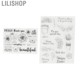 Lilishop Card Making Stamps Clear Stamps TPR Material   for Photo Album   For Greeting Card for Diary