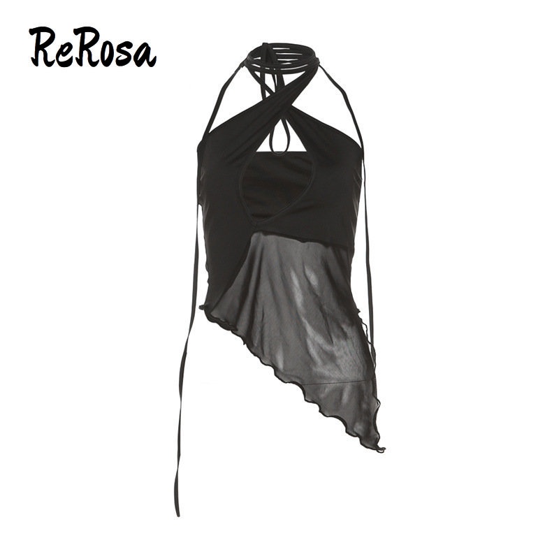 Rerosa ใหม่ เสื้อสายเดี่ยว เปิดไหล่ เปิดหลัง เซ็กซี่ สไตล์วินเทจ 2023