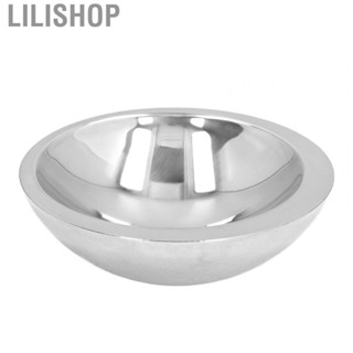 Lilishop Stainless Steel Bowl Double Wall Serving Bowl Lightweight for Cooked  for Fruit