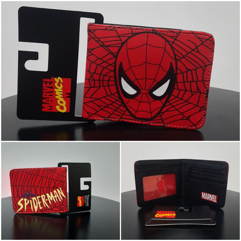 กระเป๋าสตางค์เด็กผู้ชายพร้อม Marvel Spiderman Avengers Ironman กัปตันอเมริกา Naruto Deadpool Starwars Black Panther Nintendo Switch ภาพตัวละคร