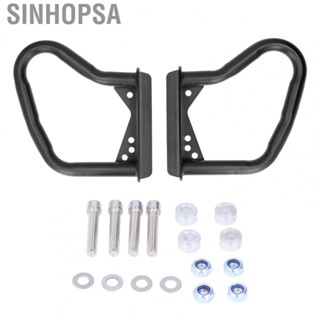 Sinhopsa Engine Bar Protection  Motorcycle Engine Crash Bars Iron 25mm Diameter Black Pair Rust Resistant  for Motorbike