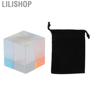 Lilishop Glow Party Supplies Prism Cube Optical Glass RGB Dispersion Color Cube Sun Catcher X Cube Prism Birthday Gift  party