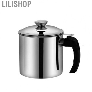 Lilishop Oil Strainer Pot 1.3L  304 Stainless Steel Cooking Oil Container  Leakage for Home Restaurant