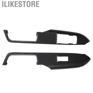 Ilikestore Door Armrest Panel Trim  1 Pair Left Right Window Switch Panel Trim  Replacement for Ford Mustang RHD 2015‑2021 for Car