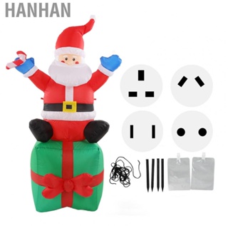 Hanhan Inflatable Santa Decoration 100‑240V 6ft Height Reusable Inflatable Santa  Light Built in Fan with Water Bag for Outdoor