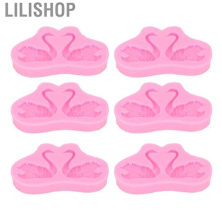 Lilishop 3D Baking Mold Odorless Silicone Swan Fondant Mold  Easy Release Multi Functional Dishwasher Safe Flexible for Chocolate