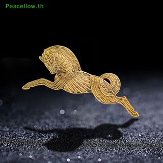 Peacellow เข็มกลัดโลหะ รูปม้า สไตล์วินเทจ สร้างสรรค์ เครื่องประดับแฟชั่น สําหรับผู้ชาย