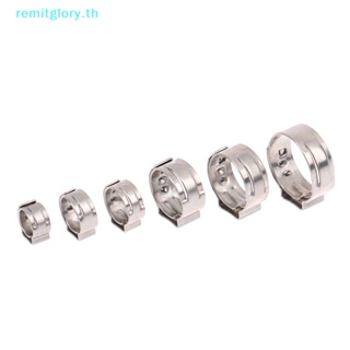 Remitglory แคลมป์หนีบท่อ สเตนเลส 304 ปลดเร็ว สําหรับท่อปิดผนึก 10 ชิ้น