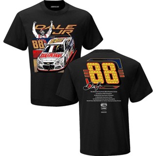 เสื้อยืด พิมพ์ลายธงหมากรุก Dale Earnhardt Jr Hall Of Fame Class Of Inductee สําหรับผู้ชาย