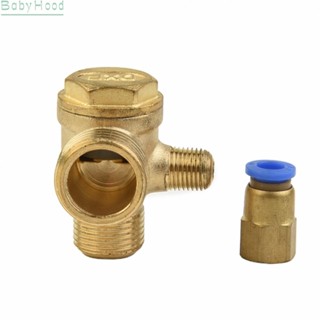 【Big Discounts】Thread Connectors 3 Port Brass Air Compressor Check Valve Check Valve Brass#BBHOOD