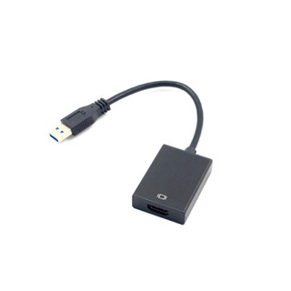 Rich2.br อะแดปเตอร์แปลงสายเคเบิ้ลเสียงวิดีโอ USB 30 เป็น HDMI สําหรับ Windows 7 8 10 PC 1080P