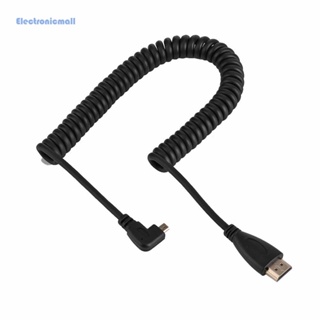 [ElectronicMall01.th] #สายเคเบิล Micro HDMI มุมฉาก 90 องศา 2 องศา เป็น HDMI