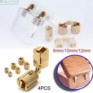 【Big Discounts】Brass Hinges 4pcs Barrel Hinges Concealed Barrel Hinges Furniture Hardware#BBHOOD