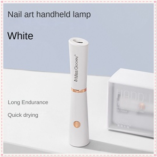 Miss Gooey Handheld Nail Art Drying Lamp Mini Portable Uv Led With Usb Charge Long Endurance Quick Drying Phototherapy Gel Nail Dryer Manicure Tool For Nail Shop JOYFEEL