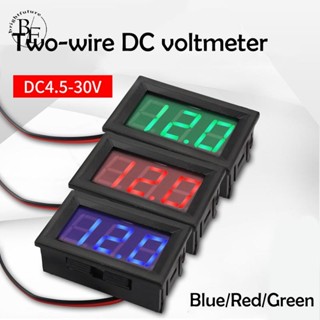 เครื่องทดสอบแรงดันไฟฟ้าดิจิทัล DC 4.50-30.0V สีแดง