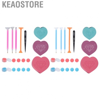 Keaostore Bead Sorting Tray  Rhinestone Painting Tool Kit Practical for Nail Salon