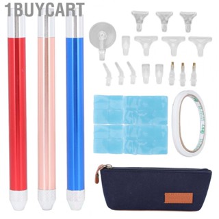 1buycart Painting Drill Pen Set  Comfortable Hold Diamond Art Light Aluminum Alloy Bright for Nail DIY Crafts