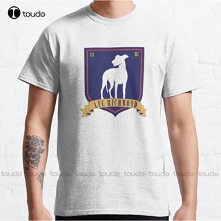 เสื้อยืด พิมพ์ลาย Futbol Richmond Afc Ted Lasso คลาสสิก ขนาดใหญ่ สําหรับผู้ชาย และผู้หญิง