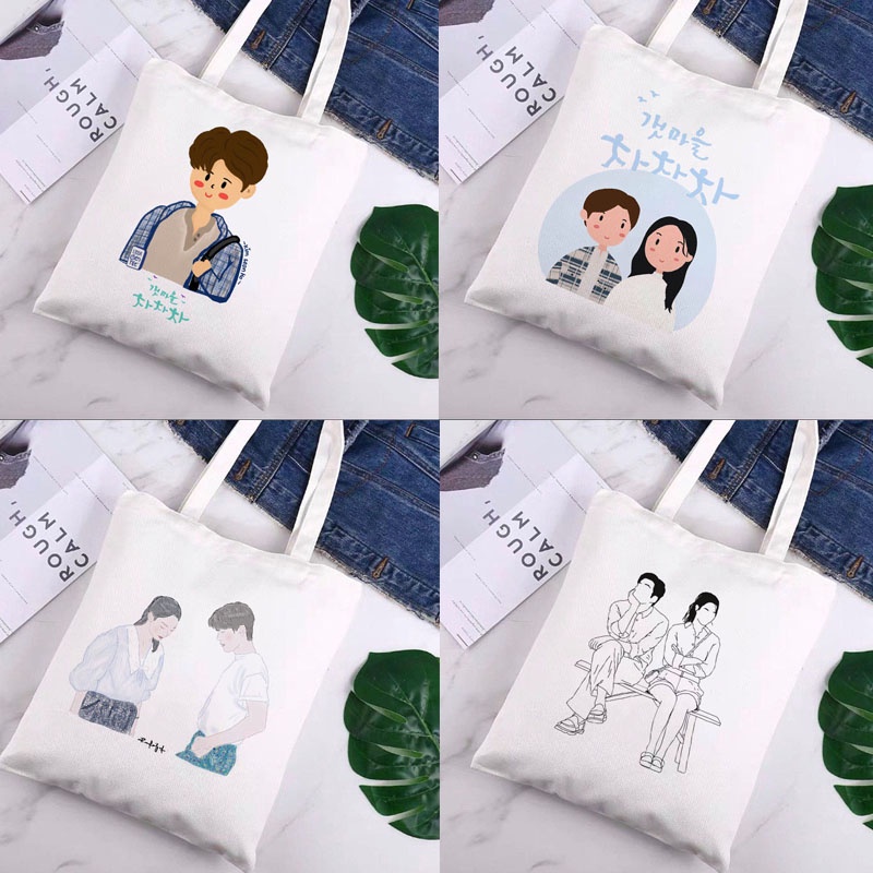 Hometown Cha Cha Cha Tote Bag กระเป๋าถือวัสดุแคนวาสสำหรับนักเรียน