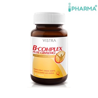 VISTRA B Complex plus Ginseng (30 Tablets) 42กรัม [iPha]