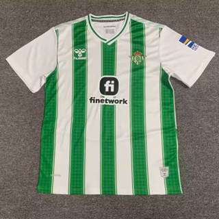 เสื้อกีฬาแขนสั้น ลายทีมชาติฟุตบอล Betis Home Club เบอร์ 23-24 ไซซ์ S-XXL แบบแห้งเร็ว สําหรับผู้ชาย