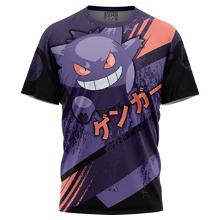 เสื้อยืด พิมพ์ลายโปเกม่อน Gengar V1