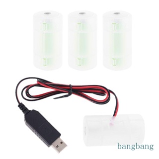 Bang สายเคเบิลพาวเวอร์ซัพพลายแบตเตอรี่ LR20 D ขนาด 1 5V 3V 4 5V 6V