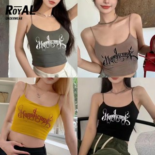 Royal Underwear บราไร้ขอบ เสื้อชั้นใน บราสายเดี่ยว เสื้อครอปสายเดี่ยว เว้าหลัง มีฟองน้ำในตัว แบบครึ่งตัว BBB08