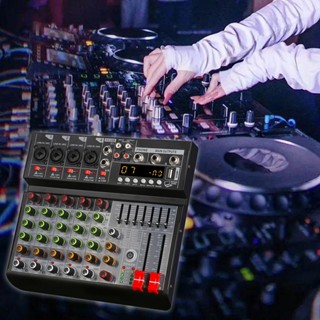 [Lszcx6l] เครื่องผสมเสียง 6 ช่อง สําหรับบันทึกเสียง DJ Stage Music