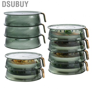 Dsubuy Insulated  Cover  Transparent Stackable Thermal Storage Visible for Kitchen