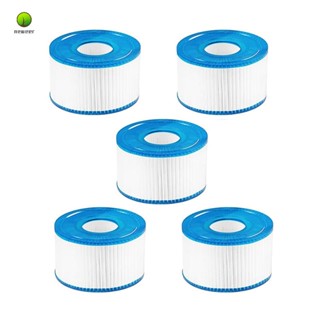 อะไหล่ไส้กรอง PET และผ้านอนวูฟเวน แบบเปลี่ยน สําหรับ Intex Spa Filter 29001E 11692 Type S1 Hot Tub Filter for Intex PureSpa 28403E 28407E 28443E 5 ชิ้น