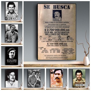 Pablo Escobar Narcos ภาพโปสเตอร์ ภาพยนต์ตัวละคร Mexico HD สําหรับตกแต่งผนังบ้าน