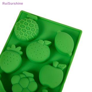 Ruisurshine ใหม่ แม่พิมพ์ซิลิโคน ลายการ์ตูนผลไม้ 3D สําหรับตกแต่งเค้ก เบเกอรี่