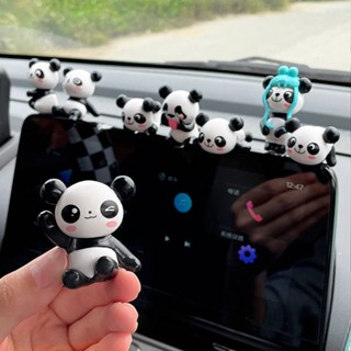 Car Interior Design Accessories Lesser Panda Dashboard Rearview Mirror Car Panda Decoration Car Car Interior Decoration Supplies Cute Panda  car interior decoration