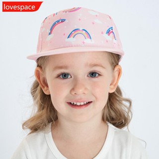 Lovespace หมวกเบสบอล พิมพ์ลายการ์ตูนเป็ด ระบายอากาศ ปรับขนาดได้ สําหรับเด็กอายุ 1-8 ปี Q4X7